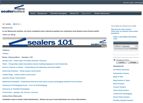 Sealer Sales Resources